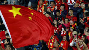 China flag and fans