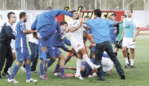 Hapoel Ramat_Gan_and_Hapoel_Bnei_Lod_violence_23-04-12