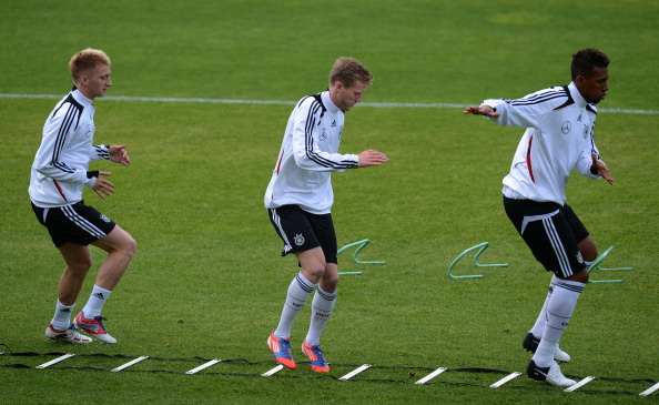 Germanys Marco_Reus_Andr_Schuerrle__Jerome_Boateng_during_training_session