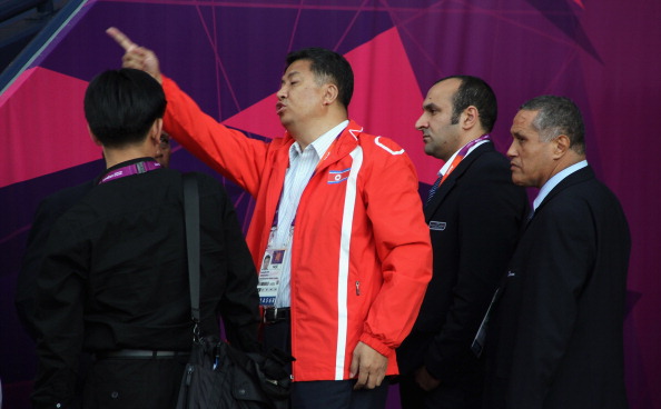 North Koreas_official_Son_Kwang-ho_is_angry_after_wrong_flag_is_displayed