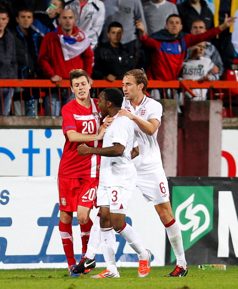 Milos Ninkovic_of_Serbia_under-21__Danny_Rose__Craig_Dawson_of_England_under-21