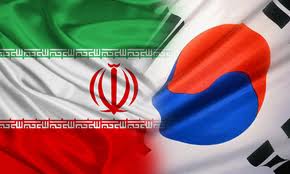 iran and south korea flags