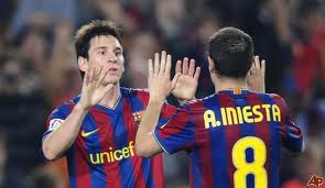 messi and iniesta