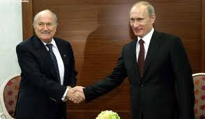 Vladimir Putin and Sepp Blatter