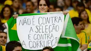 Brazil fan in stadium