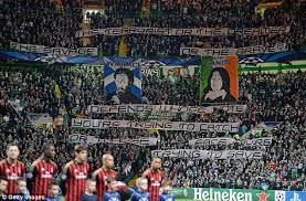 Celtic banners vs Milan