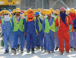 Qatari workers