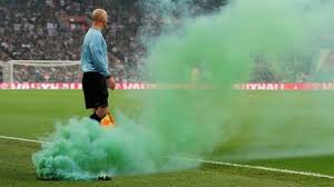 flares at football