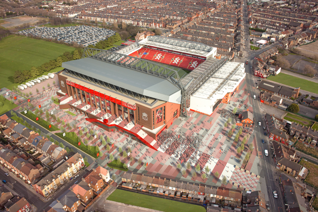 Liverpool stadium build