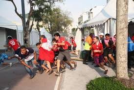 chilean fans break in