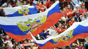 Russian football flags