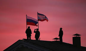Russian and Crimean flags