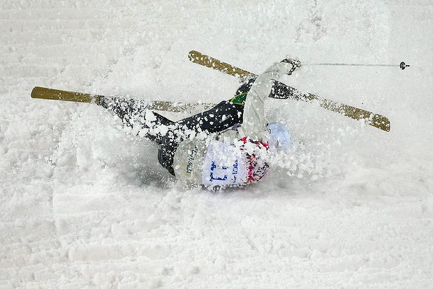 Winter Olympic crash