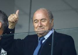 Sepp Blatter thumbs up