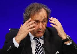 Michel Platini exasperated