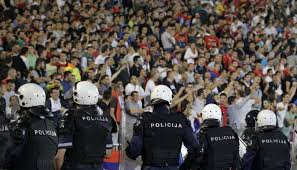 Albania vs Serbia policing