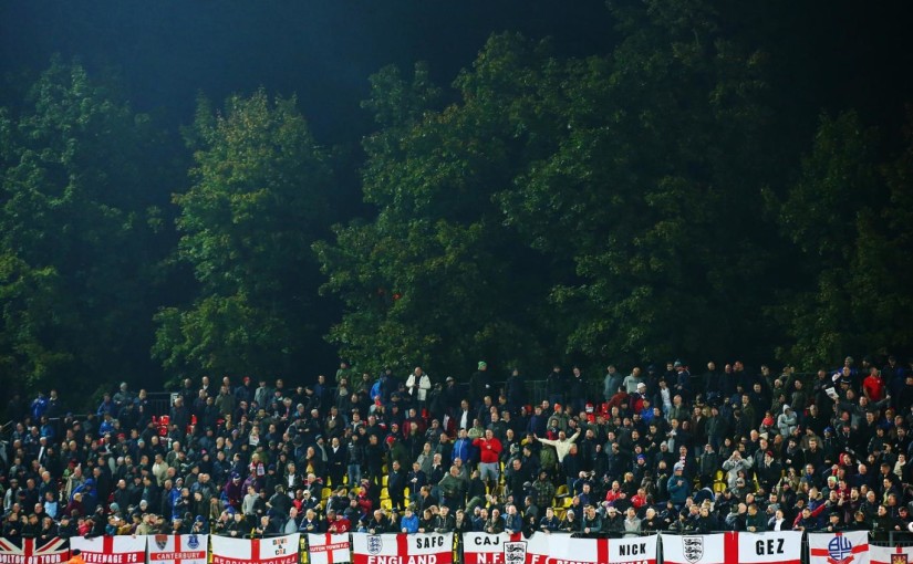 England fans in Lithuania