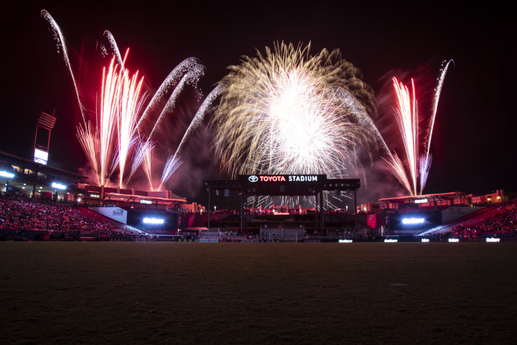 Toyota Stadium Fireworks 2025 Uta Libbey