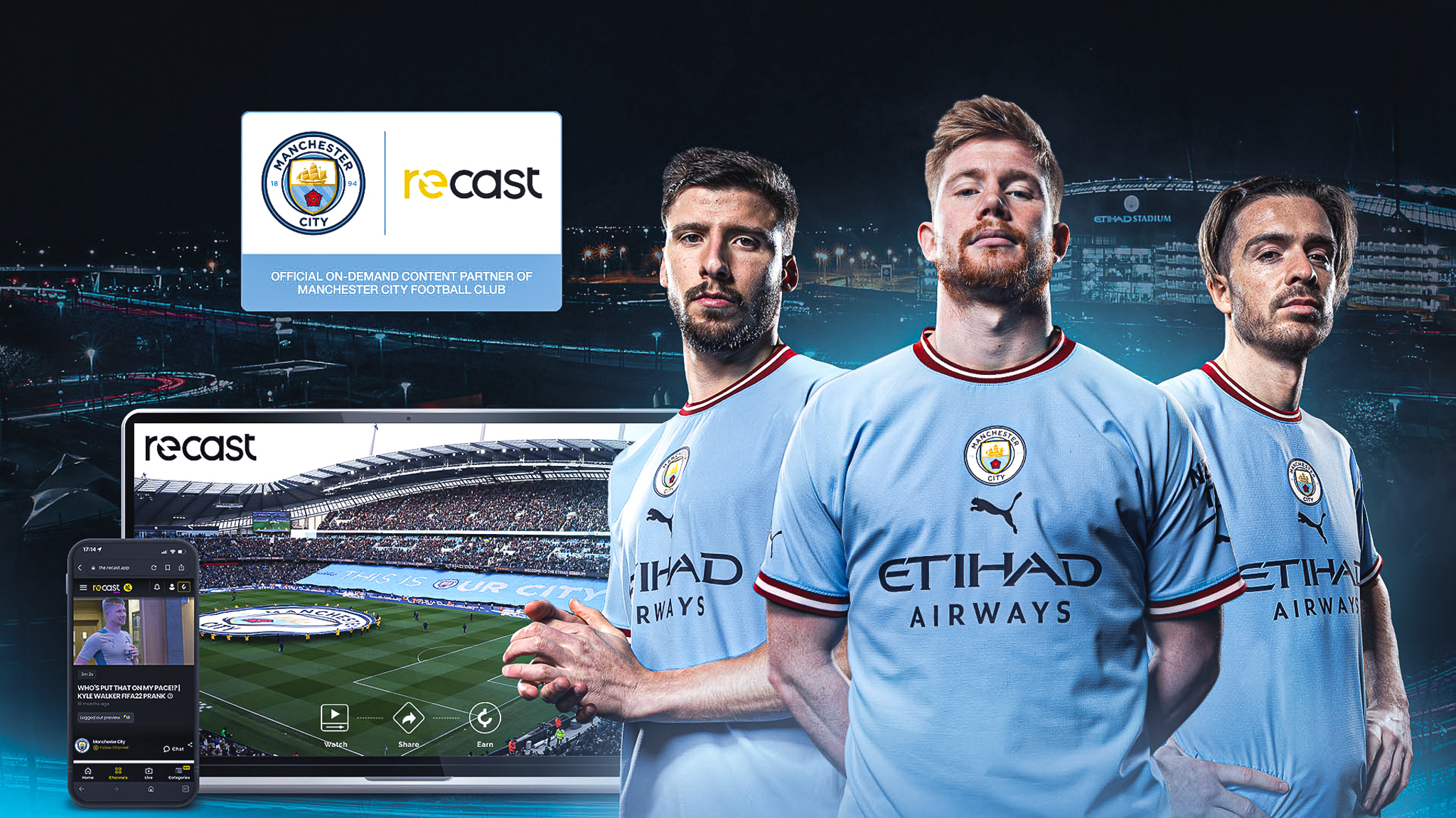 Man City go live with Recast Channel and micro-payment revenue model