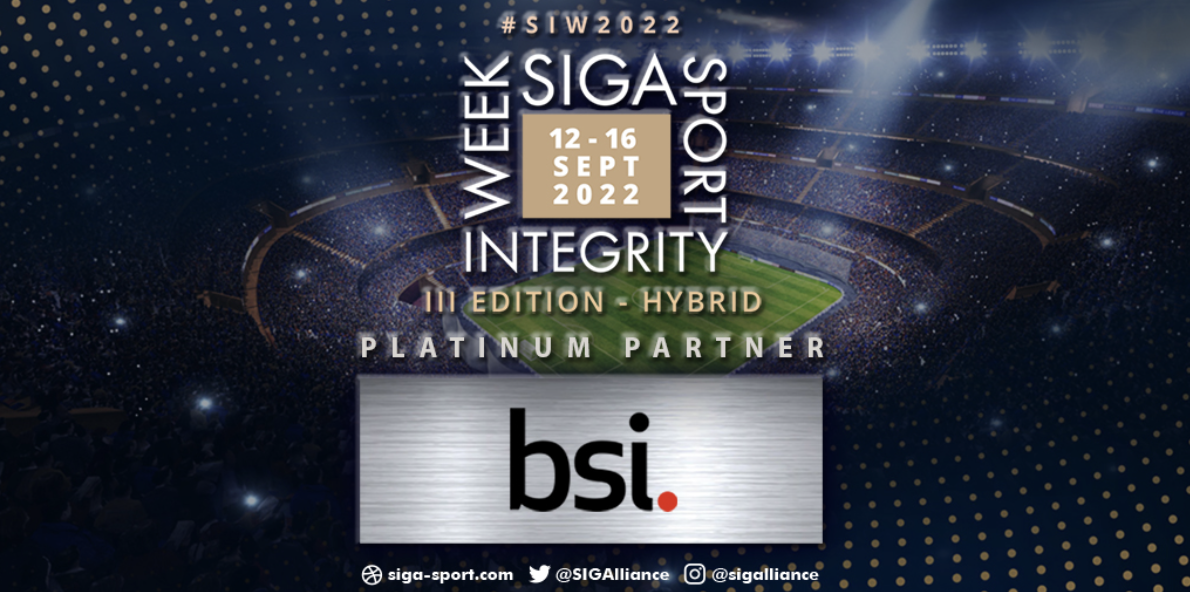 BSI becomes sponsor of SIGA Sports Integrity Week