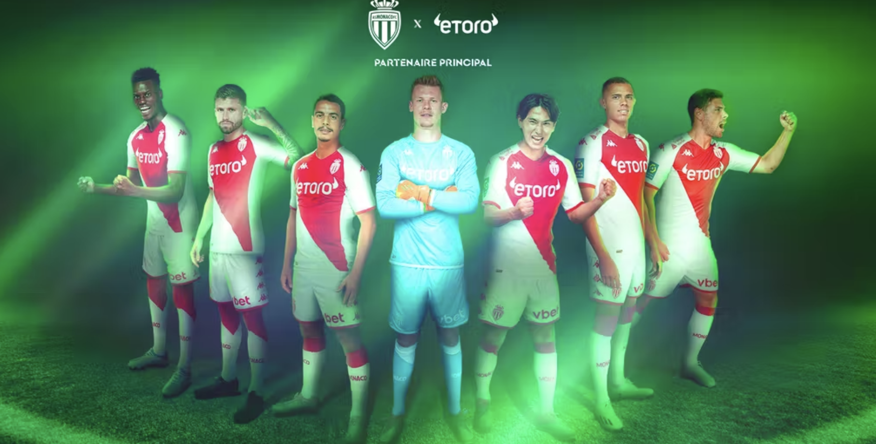 eToro wird Hauptsponsor des Trikots von AS Monaco